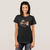 Grappige S'Mores Groep Knuffel Kampvuur Schattig B T-shirt (Voorkant volledig)