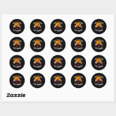 Grappige Smores Kamperen Kampeer vuur Marshmallow Ronde Sticker (Vel)