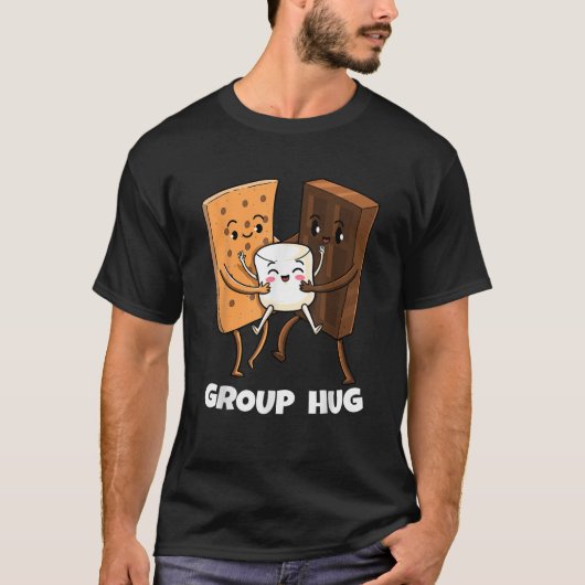 Grappige Smores Marshmallow Chocolade Camping Groe T-shirt (Voorkant)