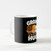 Grappige s'mores marshmallow kampvuur koffiemok (Voorkant links)