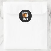Grappige s'mores marshmallow kampvuur ronde sticker (Tas)