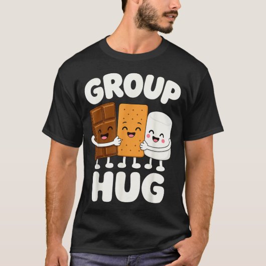 Grappige s'mores marshmallow kampvuur  t-shirt (Voorkant)
