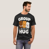 Grappige s'mores marshmallow kampvuur  t-shirt (Voorkant volledig)