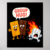 Grappige s'mores marshmallow  poster (Voorkant)