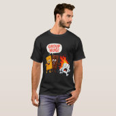 Grappige s'mores marshmallow  t-shirt (Voorkant volledig)