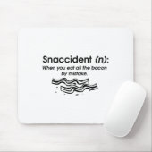 Grappige Snaccident Bacon Art voor Kind Mannen Vro Muismat (Met muis)