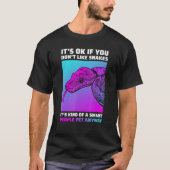 Grappige Snake Lover Python Boa Cornsnake T-shirt (Voorkant)