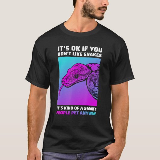 Grappige Snake Lover Python Boa Cornsnake T-shirt (Voorkant)