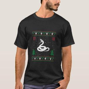 Grappige Snake Lovers Santa Hat Lelijke Kerst Swea T-shirt