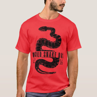 GRAPPIGE SNAKE WERELD SNAKE DAG 16 JULI 2 T-SHIRT