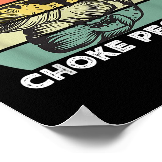 Grappige Snakehead Vist Retro I Fish dus ik ga nie Poster (Hoek)