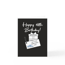 Grappige Snarky 40e verjaardag