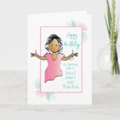 Grappige Snarky Comical Cartoon voor Haar Verjaard Kaart (Voorkant)