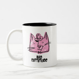 Grappige Snarky Slechte Kattigheid Kat Mok