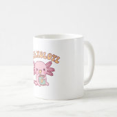 Grappige Snaxolotl Munching op aardappelchips Koffiemok (Voorkant rechts)