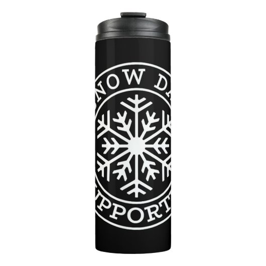 Grappige Sneeuw Dag Ondersteuner Leraar Student Wi Thermosbeker (Voorkant)