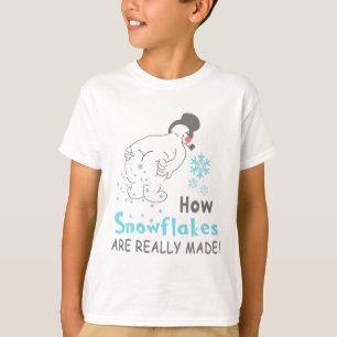Grappige Sneeuw Hoe Sneeuwvlokken Echt Worden Gema T-shirt