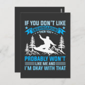 grappige sneeuwboarduitspraken voor enthousiasteli briefkaart (Voorkant / Achterkant)