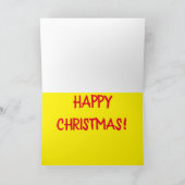 Grappige Sneeuwgrap Praktische grap Feestdagen Kaart (Binnen)