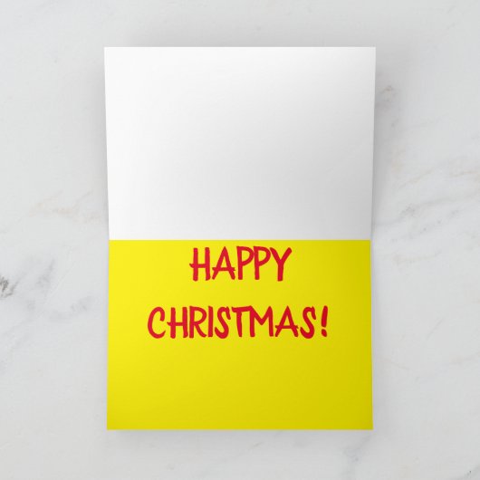 Grappige Sneeuwgrap Praktische grap Feestdagen Kaart (Binnen)