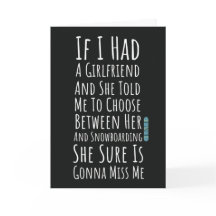 Grappige Sneeuwkaartkaarten Sneeuwboarder Wintersp