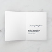 Grappige Sneeuwman Die in Zijn Neus Pult Kerst Feestdagen Kaart (Binnen)