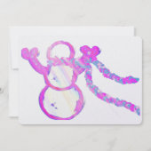 Grappige sneeuwman feestdagenkaart (Voorkant)