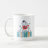 Grappige sneeuwman Ik heb een meltdown winter Koffiemok (Links)