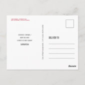 Grappige Sneeuwman Kerst Stomme Fotokaart Briefkaa Briefkaart (Achterkant)