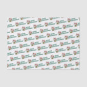 Grappige Sneeuwman Prettig Kerstmis Verrassing Car Tissuepapier (Voorkant)