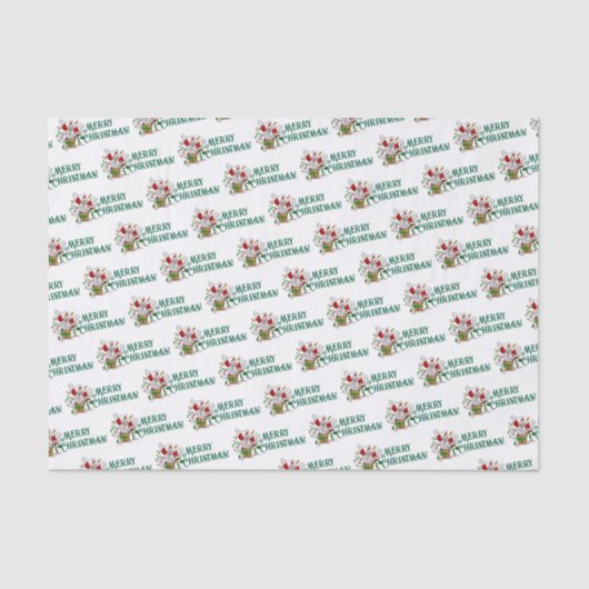 Grappige Sneeuwman Prettig Kerstmis Verrassing Car Tissuepapier (Voorkant)