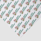 Grappige Sneeuwman Prettig Kerstmis Verrassing Car Tissuepapier (Detail)