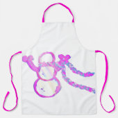 Grappige sneeuwman schort (Voorkant)