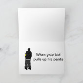 Grappige Sneeuwman Teen Winter Kaart (Binnen)