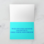 grappige sneeuwmankaart feestdagen kaart (Binnen)