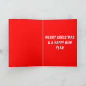 Grappige sneeuwmanKerstmis Feestdagen Kaart (Binnen)