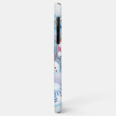 Grappige Sneeuwmannen Kerstboom Slingerlichten Pat Case-Mate iPhone Case (Achterkant/links)