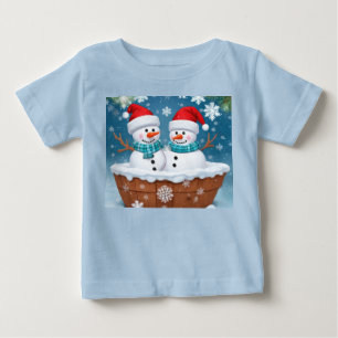 Grappige Sneeuwmannen Peuter T-shirt