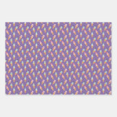 Grappige sneeuwpop sneeuw kegel winter vakantie of inpakpapier vel (Voorkant 3)