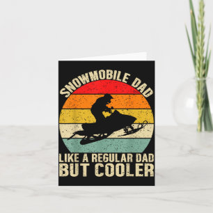 Grappige Sneeuwscooter Vader Als Een Gewone Maar K Kaart