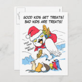 Grappige sneeuwuil kerstmeme feestdagenkaart (Voorkant / Achterkant)