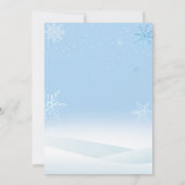 Grappige Sneeuwvlok Winter Thema Verjaardagsfeestj Kaart (Achterkant)