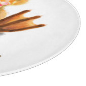 Grappige snijplank speelse eend - aangepaste tekst (Hoek)