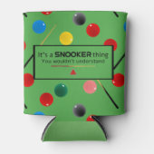 Grappige Snooker Citaten Blikjeskoeler (Voorkant)