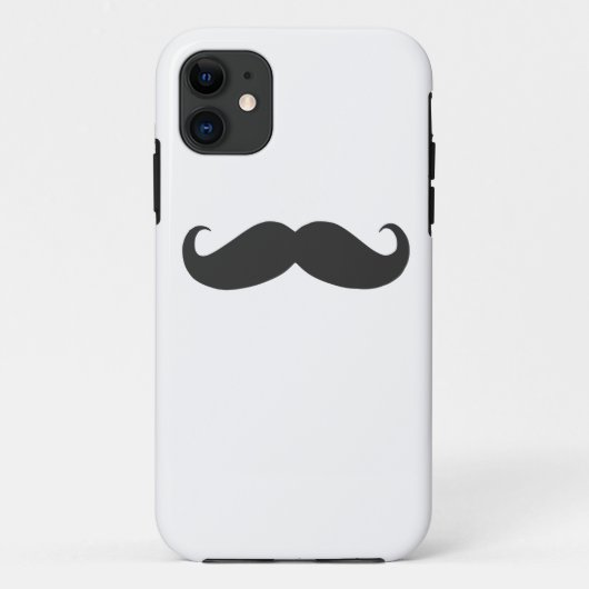 grappige snor Case-Mate iPhone case (Achterkant)