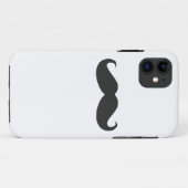 grappige snor Case-Mate iPhone case (Achterkant (horizontaal))