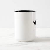 Grappige snor een beetje verdraaid excentriek mok (Midden)