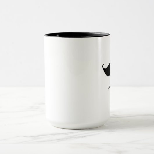 Grappige snor een beetje verdraaid excentriek mok (Midden)