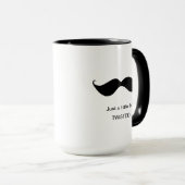 Grappige snor een beetje verdraaid excentriek mok (Voorkant rechts)