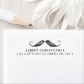 Grappige  snor etiket (Insitu)